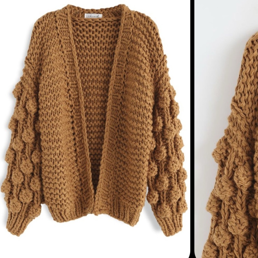 Chunky Knit Brown Sweater